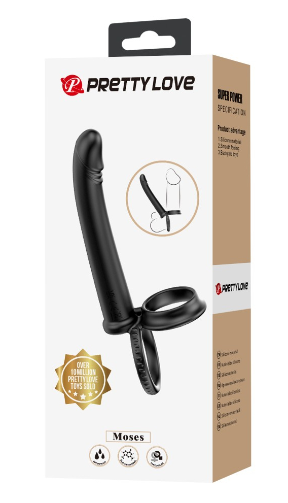 Gode Double pénétration Moses 12 x 2cm – Image 2