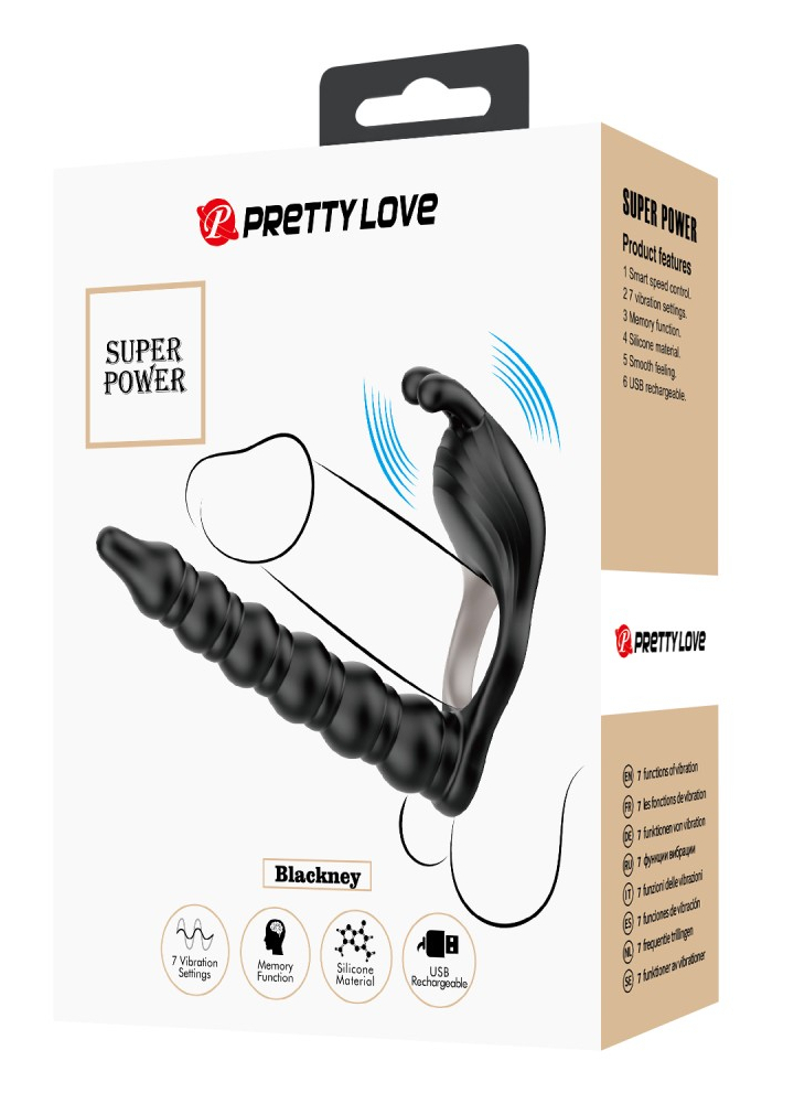 Gode Double pénétration Vibrant Blackney 14 x 2.2cm – Image 2