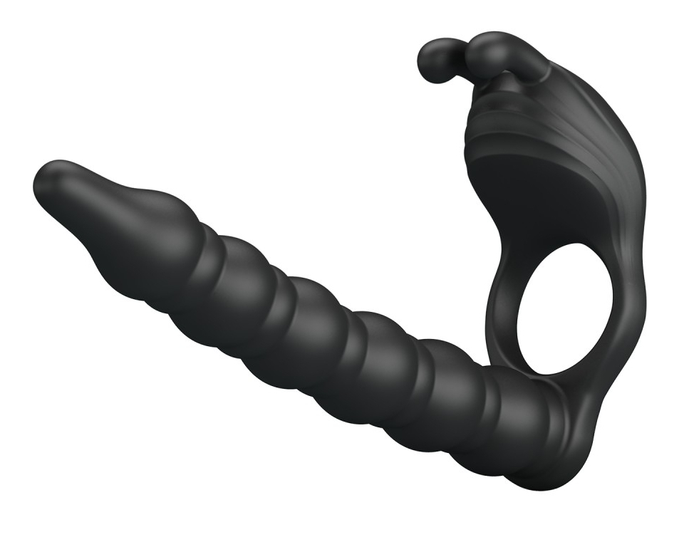 Gode Double pénétration Vibrant Blackney 14 x 2.2cm