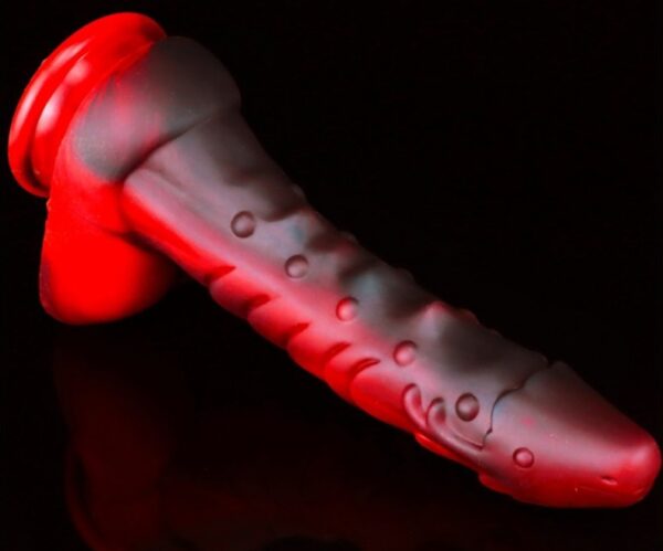 Gode Dragon Sarkan 19 x 4.5cm Noir-Rouge – Image 4