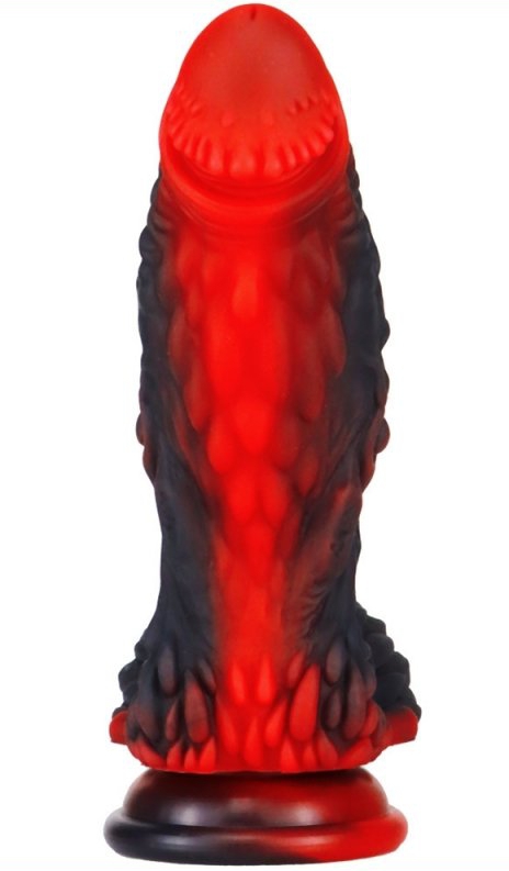 Gode Dragon Yong 15 x 5.5cm Noir-Rouge – Image 2