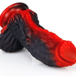 Gode Dragon Yong 15 x 5.5cm Noir-Rouge