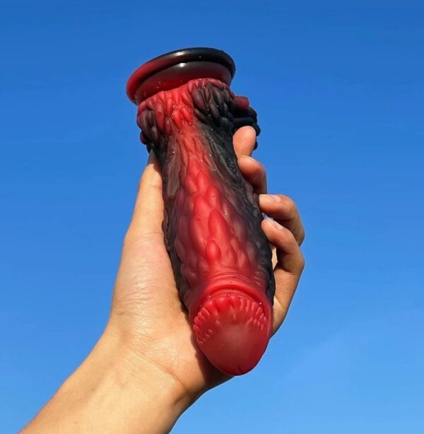 Gode Dragon Yong 15 x 5.5cm Noir-Rouge – Image 6