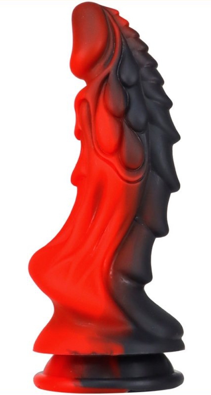 Gode Dragon Zomay 18 x 6cm Noir-Rouge – Image 2