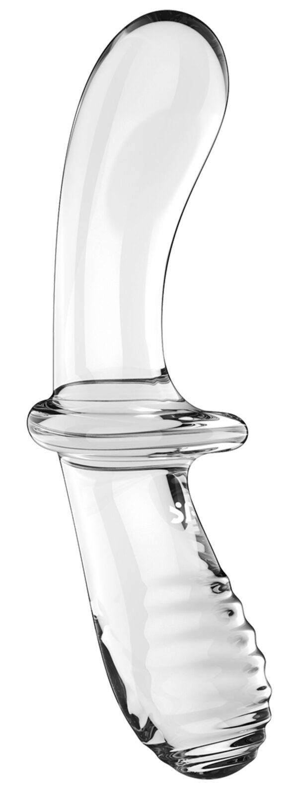 Gode en verre Double Crystal 18.5 x 3.5cm Transparent – Image 4