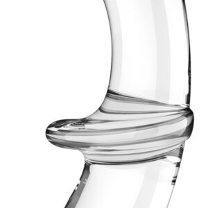 Gode en verre Double Crystal 18.5 x 3.5cm Transparent