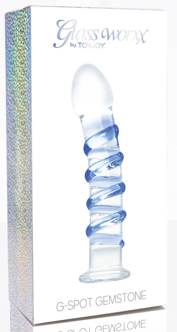 Gode en verre G-Spot Gemstone 17 x 3.7cm – Image 2