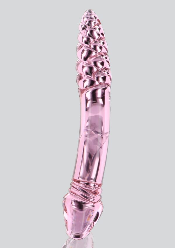 Gode en verre Rhinestone Scepter 23 x 3.6cm Rose – Image 3