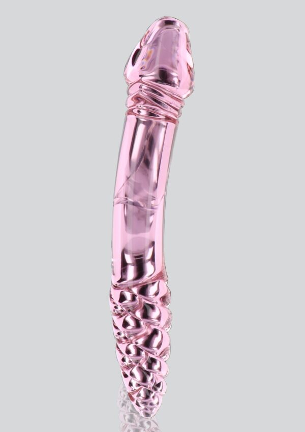 Gode en verre Rhinestone Scepter 23 x 3.6cm Rose – Image 4