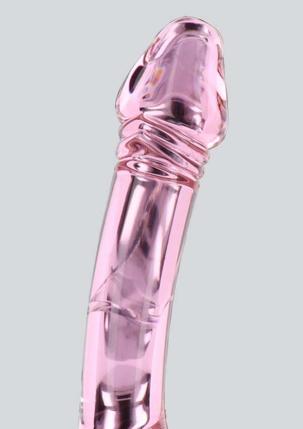 Gode en verre Rhinestone Scepter 23 x 3.6cm Rose – Image 7