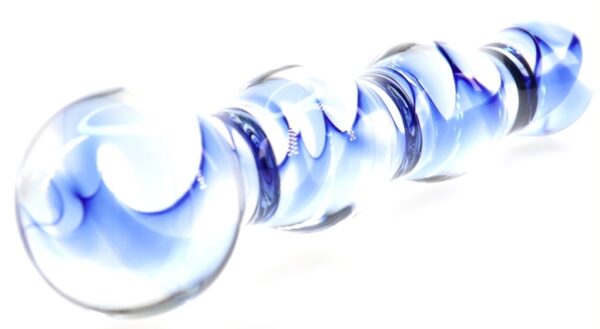 Gode en verre Screw Beads 17 x 3.5cm – Image 3