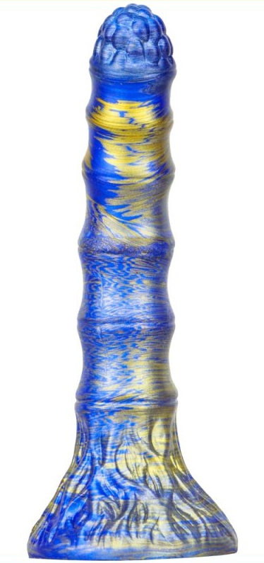 Gode Fantasy Bamspin 15 x 3.3cm Bleu-Doré – Image 2