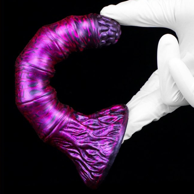 Gode Fantasy Bamspin 15 x 3.3cm Violet-Noir – Image 3