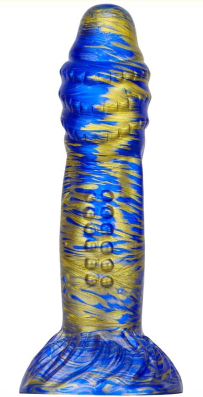Gode Fantasy Croq 19 x 5cm Bleu-Doré – Image 2