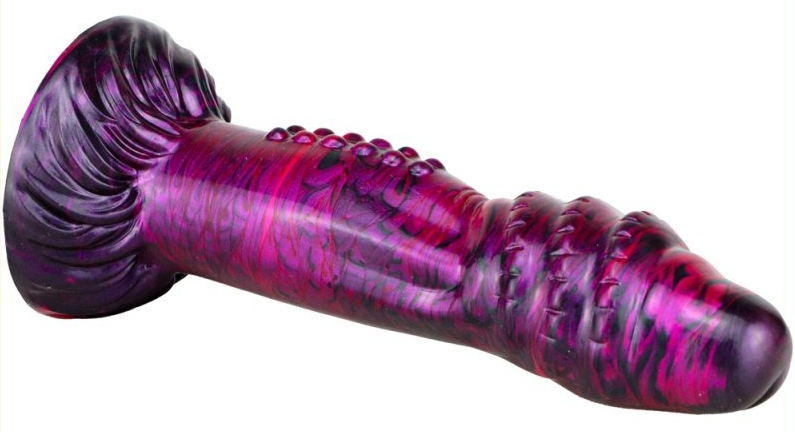 Gode Fantasy Croq 19 x 5cm Violet-Noir – Image 2