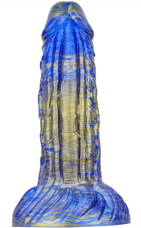 Gode Fantasy Gentax 16 x 5cm Bleu-Doré – Image 3