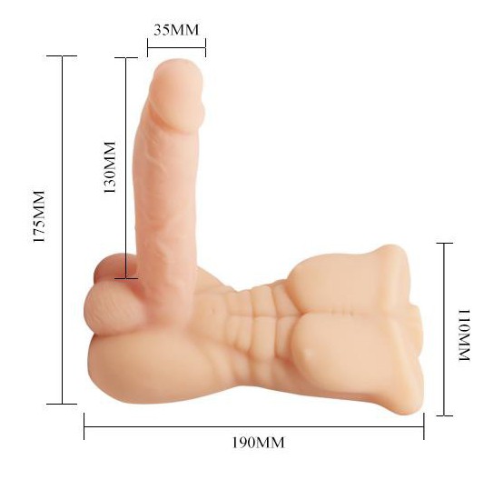 Gode flexible et vibrant Bigger Man 13 x 3.5 cm – Image 5