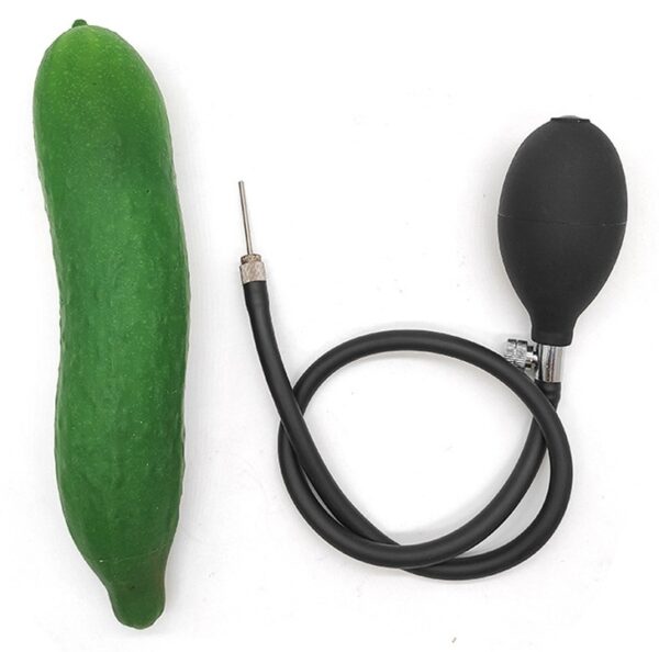 Gode gonflable Concombre 18 x 3.5cm – Image 2