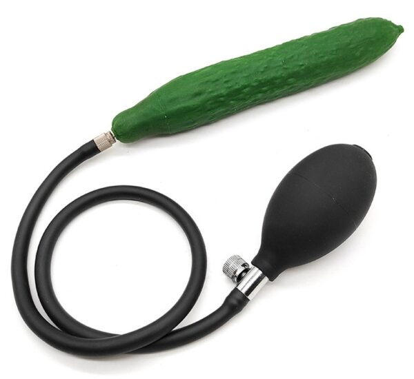 Gode gonflable Concombre 18 x 3.5cm – Image 3