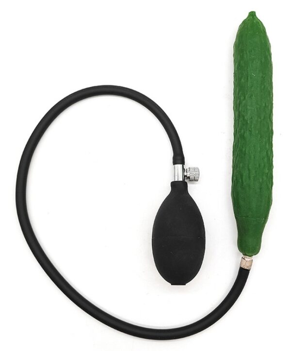 Gode gonflable Concombre 18 x 3.5cm – Image 4