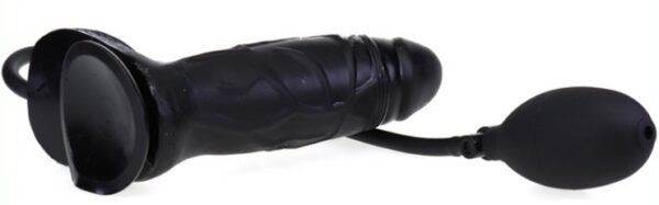 Gode gonflable Inflat 14 x 4.5 cm Noir – Image 3