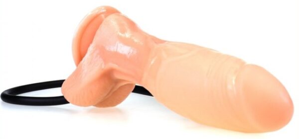 Gode gonflable Inflat 14 x 4.5cm Flesh – Image 4