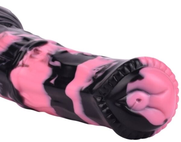 Gode Horse Hurulf M 24.5 x 6.5cm Noir-Rose – Image 4
