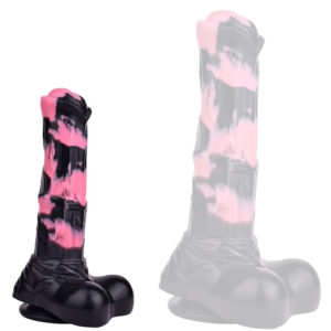 Gode Horse Hurulf S 18 x 4.7cm Noir-Rose