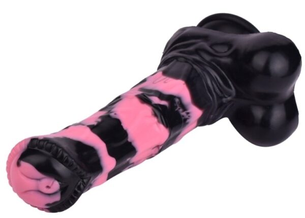 Gode Horse Hurulf S 18 x 4.7cm Noir-Rose – Image 6