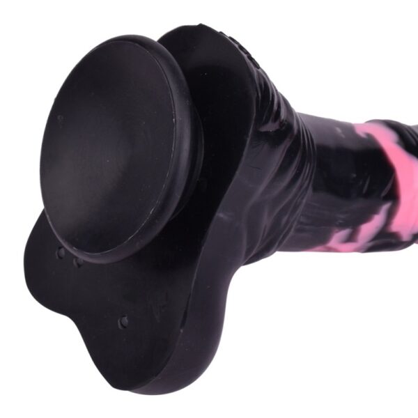Gode Horse Hurulf S 18 x 4.7cm Noir-Rose – Image 8