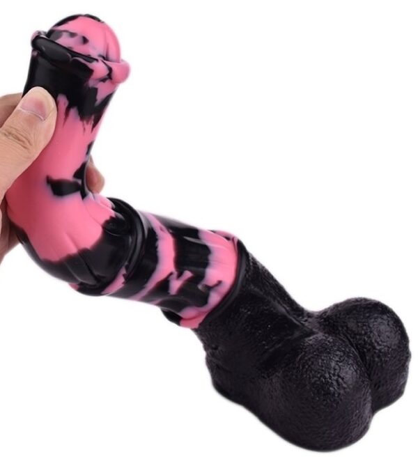 Gode Horse Tinulf L 28 x 6.5cm Noir-Rose – Image 2