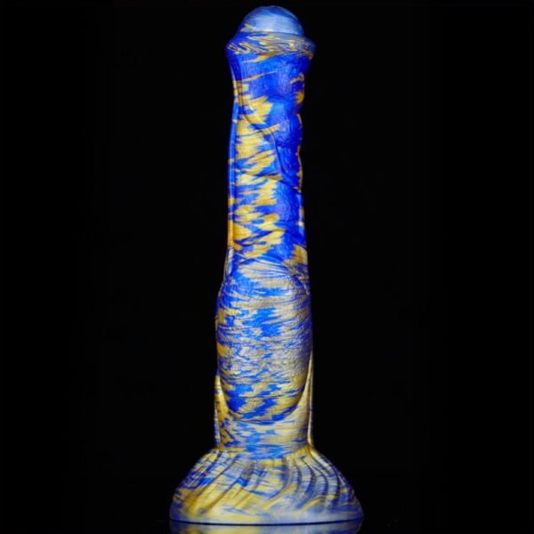 Gode Jumbox 21 x 5.5cm Bleu-Doré – Image 3