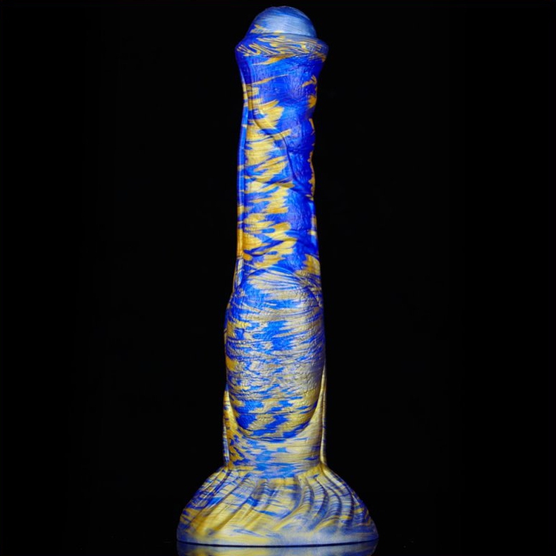 Gode Jumbox 21 x 5.5cm Bleu-Doré – Image 3