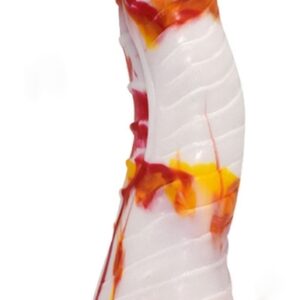 Gode Lizard 20 x 5cm Blanc-Orange