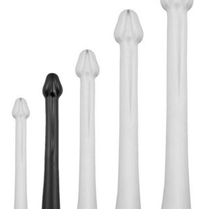 Gode long Whale Dildo M 40 x 5.5cm - Pointe 4.6cm Noir