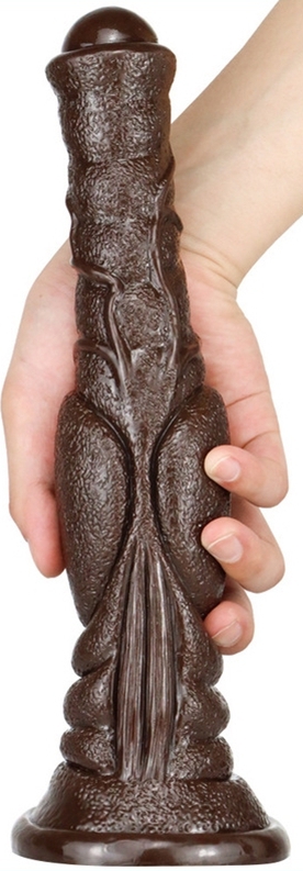 Gode Monster Dog Long 26 x 6cm Marron foncé – Image 2