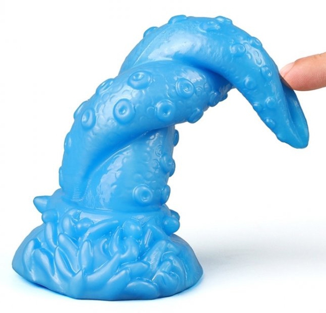 Gode Octopus 15 x 5.5cm Bleu – Image 2