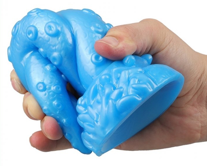 Gode Octopus 15 x 5.5cm Bleu – Image 3