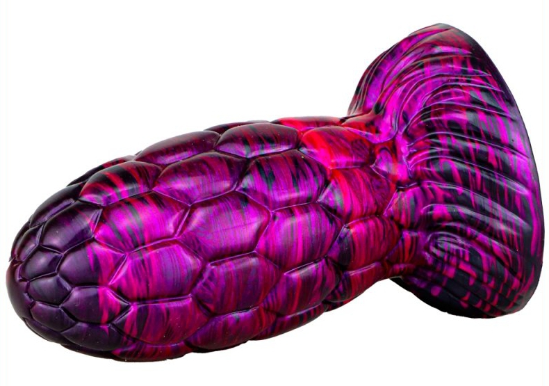 Gode Oeuf de Dragon Warnax 13 x 7cm Violet-Noir – Image 2