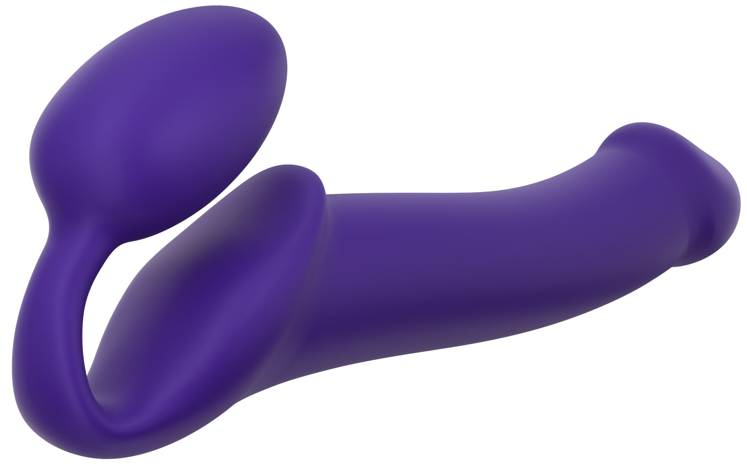 Gode + Plug STRAP-ON-ME Bendable L 16 x 3.7 cm Violet – Image 3