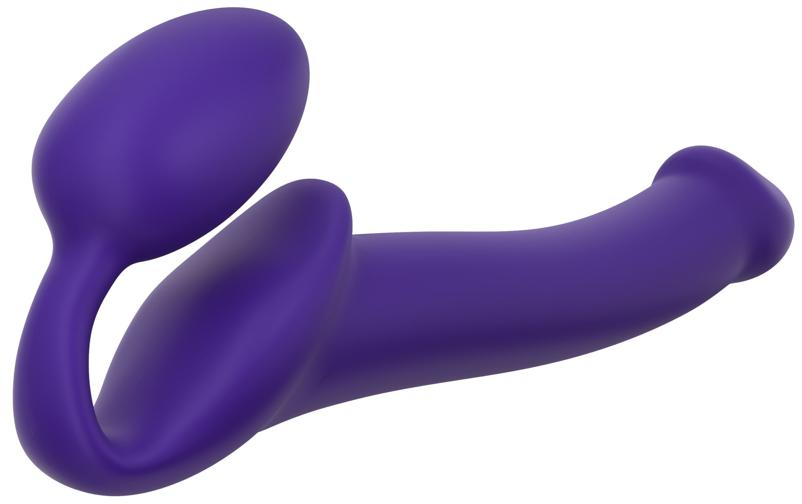 Gode + plug STRAP-ON-ME Bendable M 16 x 4 cm Violet – Image 3
