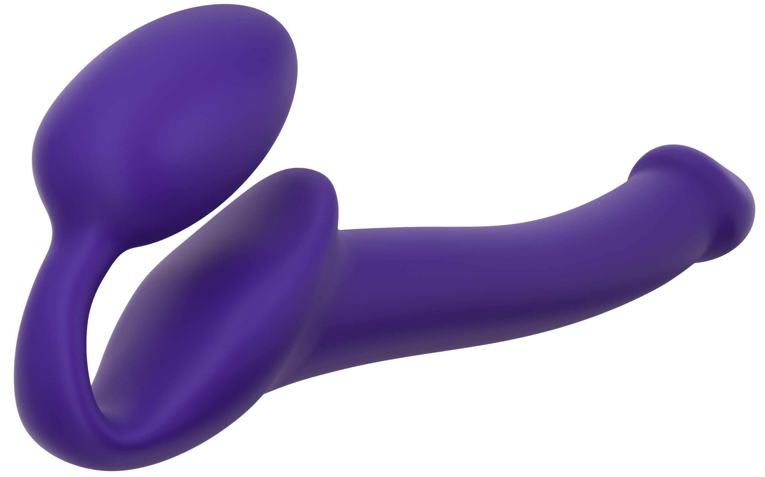Gode + Plug STRAP-ON-ME Bendable S 15 x 3.5 cm Violet – Image 3