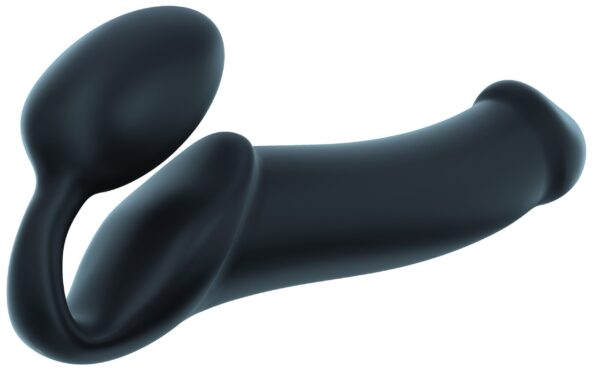 Gode + Plug STRAP-ON-ME Bendable XL 16 x 4.5 cm Noir – Image 3