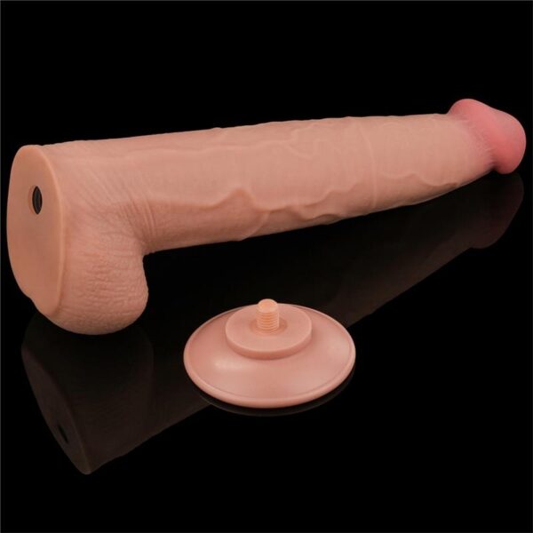 Gode réaliste avec bourses Sliding Skin 26 x 6cm – Image 7