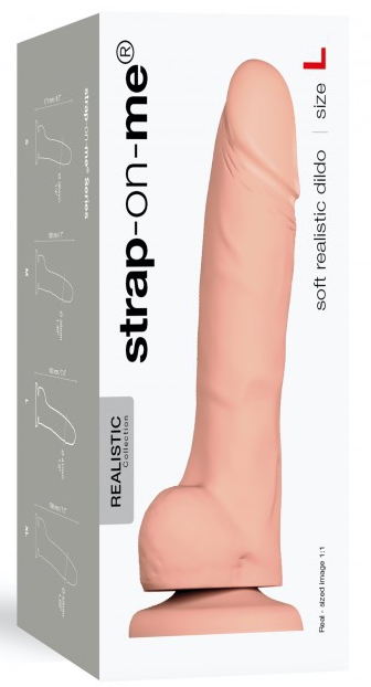 Gode réaliste Soft L 15 x 4cm – Image 2