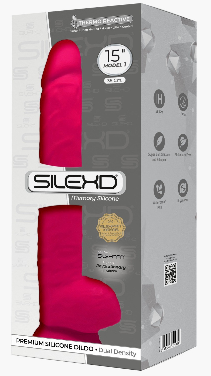 Gode Silexd Modèle 1 - 15" - 28 x 6.4cm Rose – Image 2