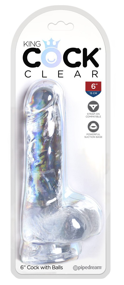 Gode transparent king Cock 13.5 x 3.5cm – Image 2