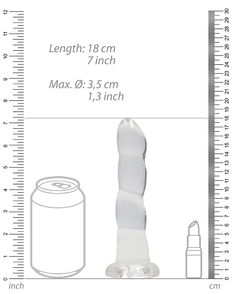 Gode Twist Crystal RealRock 16 x 4cm Transparent – Image 3