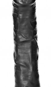 Gode Ventouse Curved RealRock 20 x 4.6cm Noir