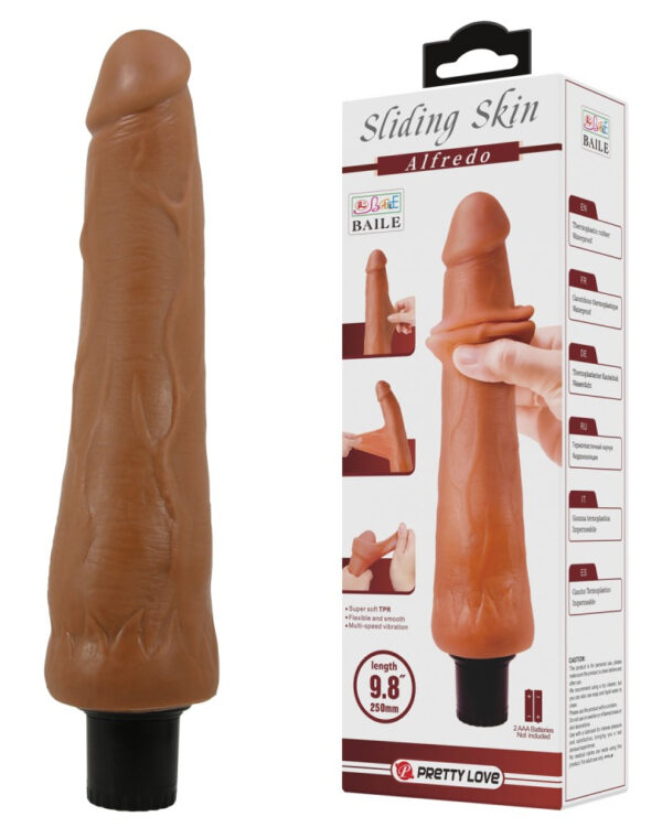 Gode Vibrant Alfredo 21 x 5.5cm Marron – Image 7